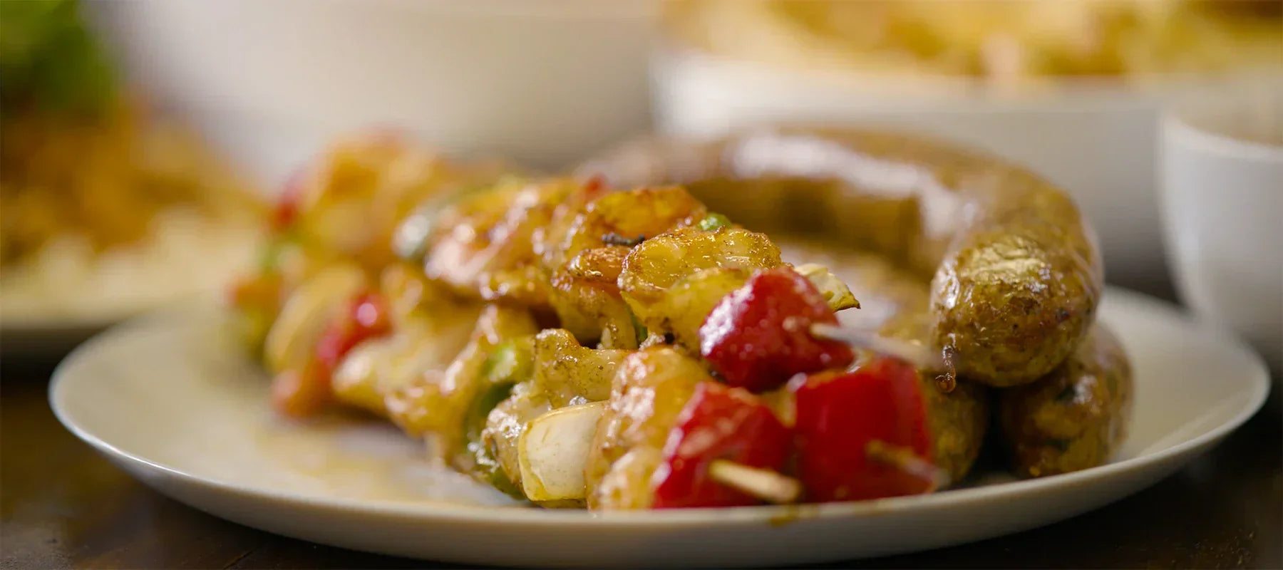 Cajun Blast Shrimp Kabobs with Grilled Parmesan Tomatoes